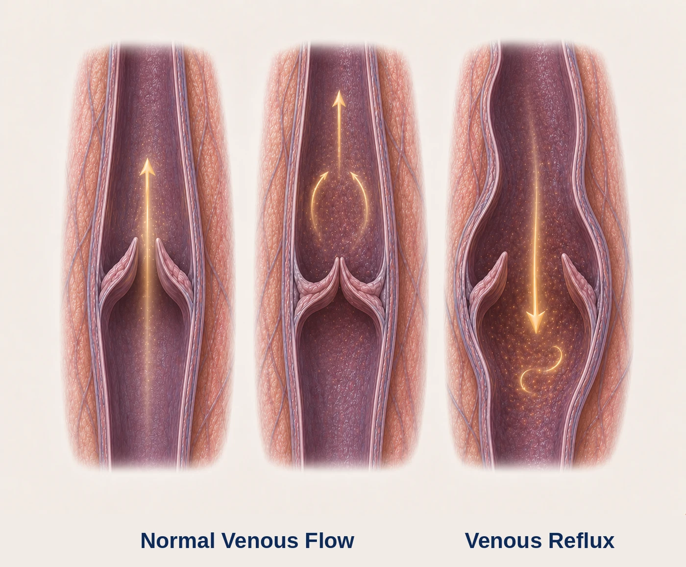 How venous reflux causes varicose veins
